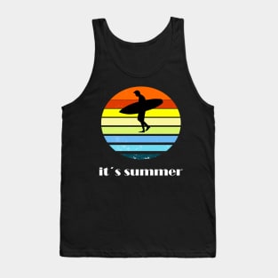 Surfing girl is the best windsurfing Tank Top